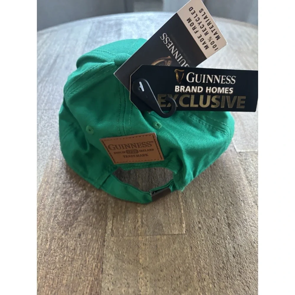 Guinness 1759 Shamrock Logo Beer Green Hat One Size Adjustable Cap